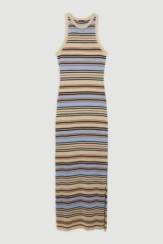 Lightweight Stitch Detail Knitted Dress