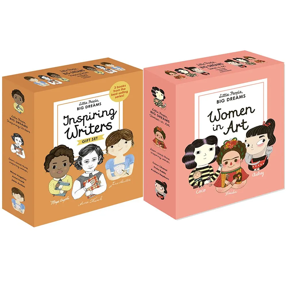 Little People, Big Dreams: Inspiring Writers & Women In Art By Maria Isabel Sanchez Vegara 6 Books Collection Box Set