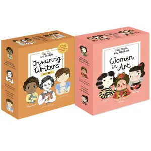 Little People, Big Dreams: Inspiring Writers & Women In Art By Maria Isabel Sanchez Vegara 6 Books Collection Box Set