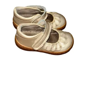 Livie &amp; Luca RUCHE CLASSIC Mary Jane Champagne toddler girls size 5 12