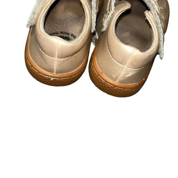Livie &amp; Luca RUCHE CLASSIC Mary Jane Champagne toddler girls size 5 12