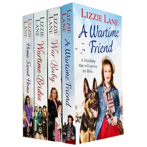 Lizzie Lane Collection 4 Books Set (A Wartime Friend, War Baby, Wartime Brides, Home Sweet Home)