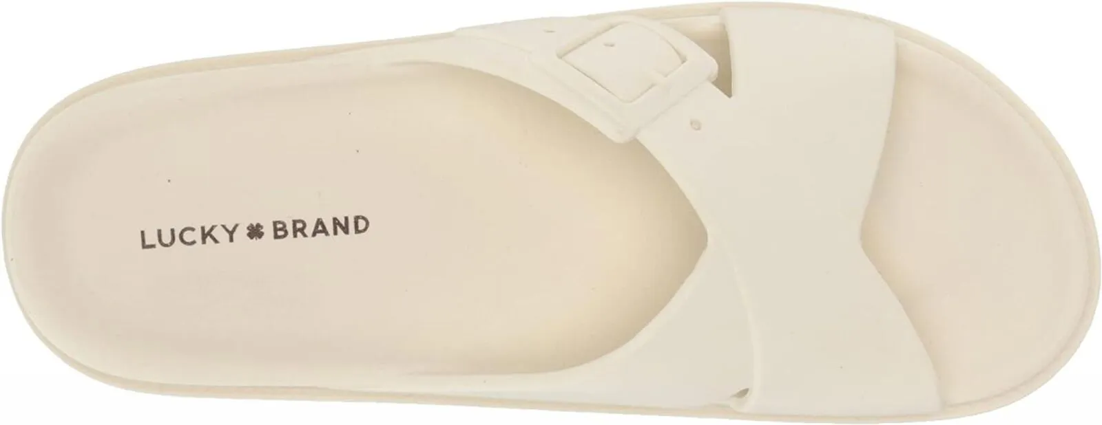Lucky Brand Women's Roseleen Slide Sandal LK-ROSELEEN White 6M