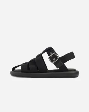 Luna Sandal - Black Nylon