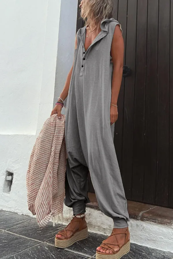 Marceline - Relaxed Hooded Jumpsuit