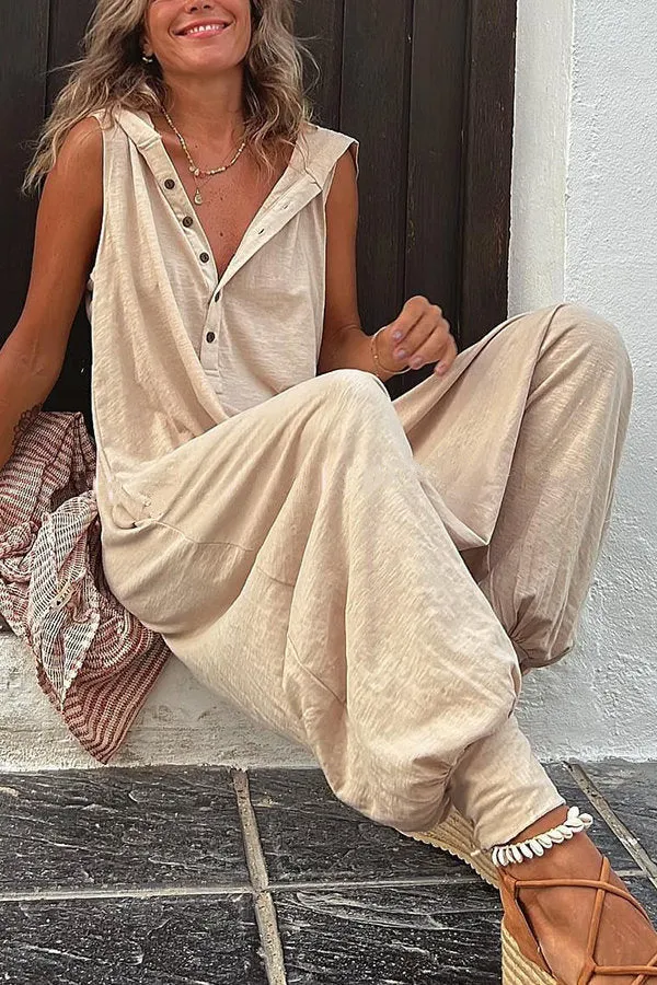 Marceline - Relaxed Hooded Jumpsuit