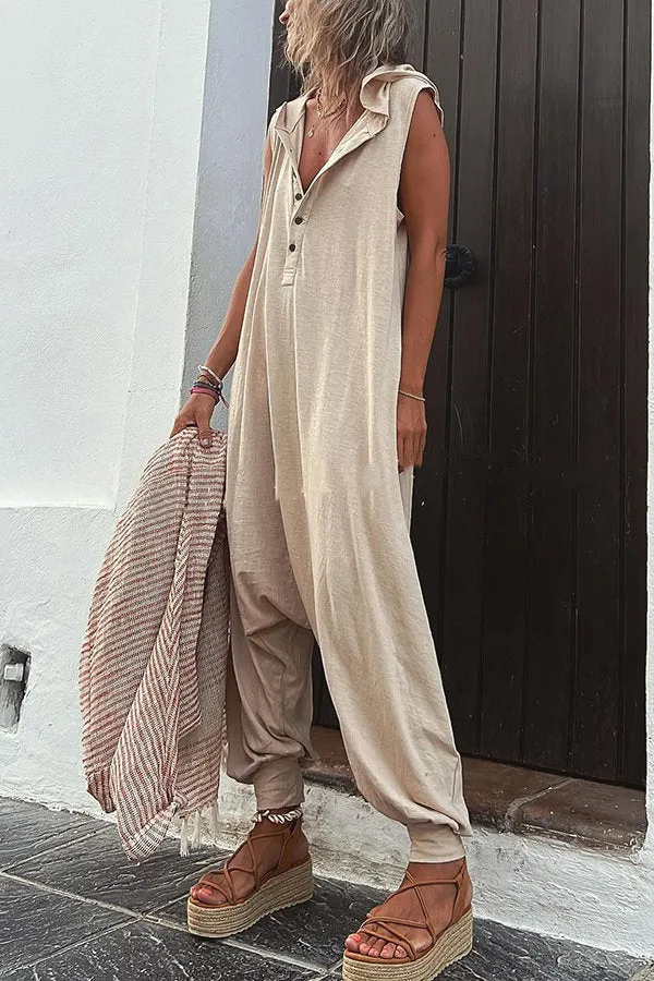 Marceline - Relaxed Hooded Jumpsuit