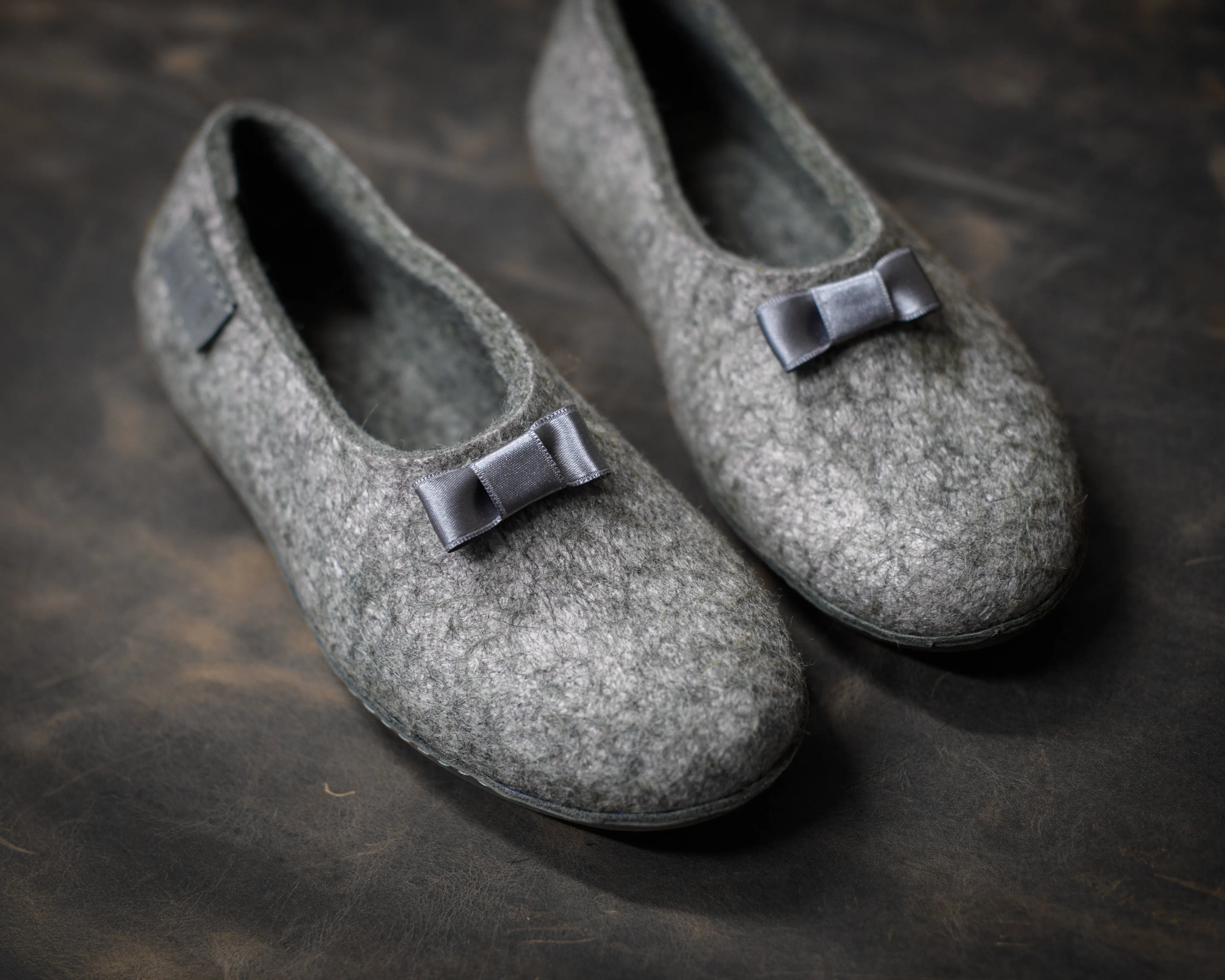 MARGOT - Silver Grey - Customisable ballerinas slippers