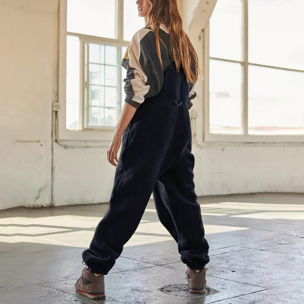 Mary | Adjustable Corduroy Fleece Jumpsuit