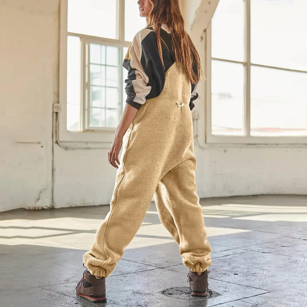 Mary | Adjustable Corduroy Fleece Jumpsuit