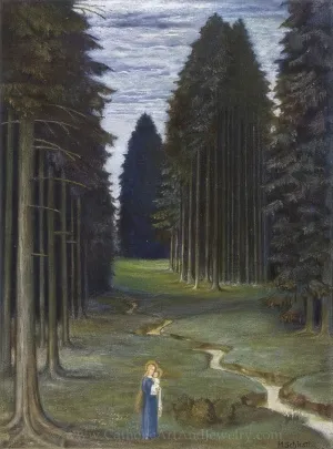 Mary and Jesus in the Big Woods – "The Forests Rustle Quietly" – Matthäus Schiestl – Catholic Art Print – Archival Quality
