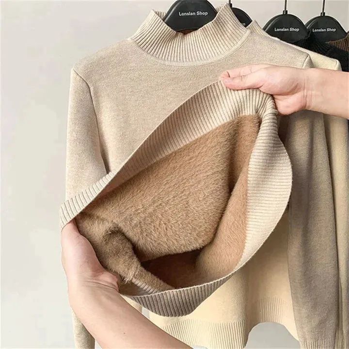 Mary - Fleece Turtleneck