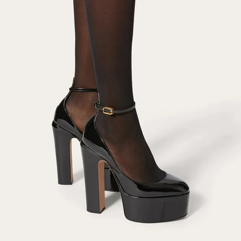 Mary Jones High Heels Shoes Women