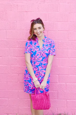 Mary Square Montauk Tiki Time Pink Dress