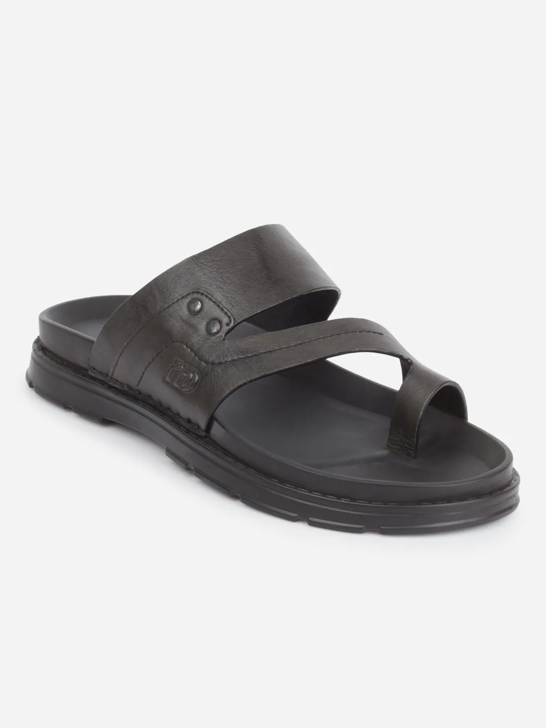 Men's Black Sandal (ID4246)