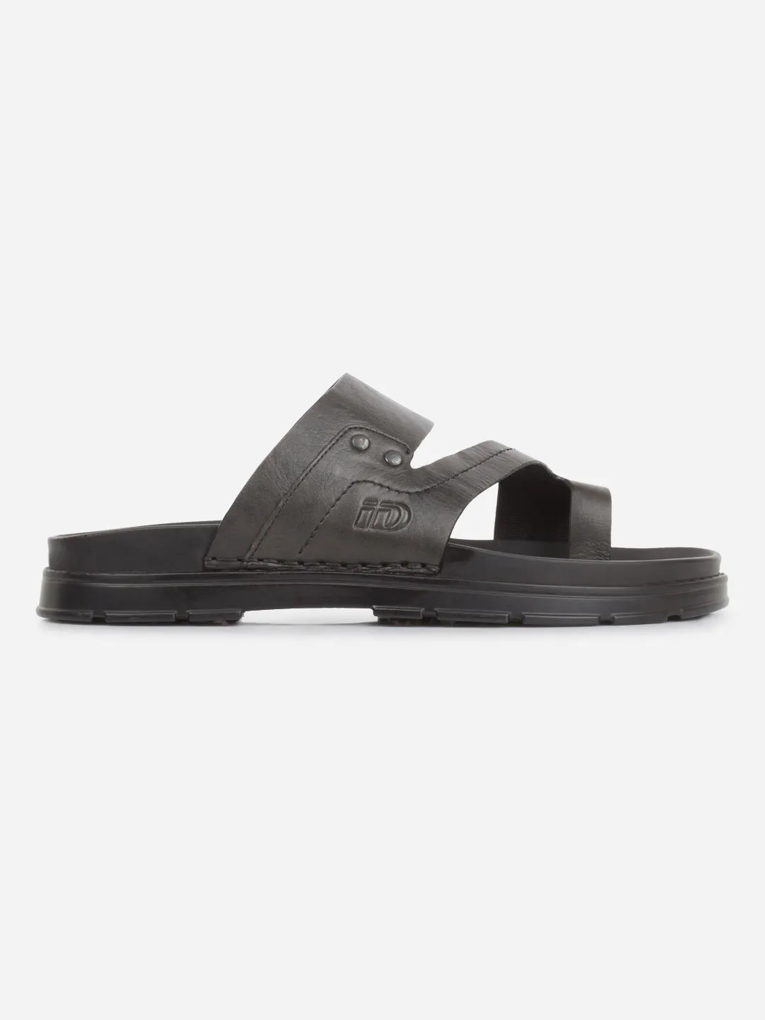 Men's Black Sandal (ID4246)