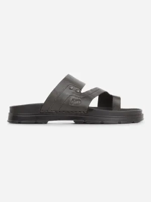 Men's Black Sandal (ID4246)