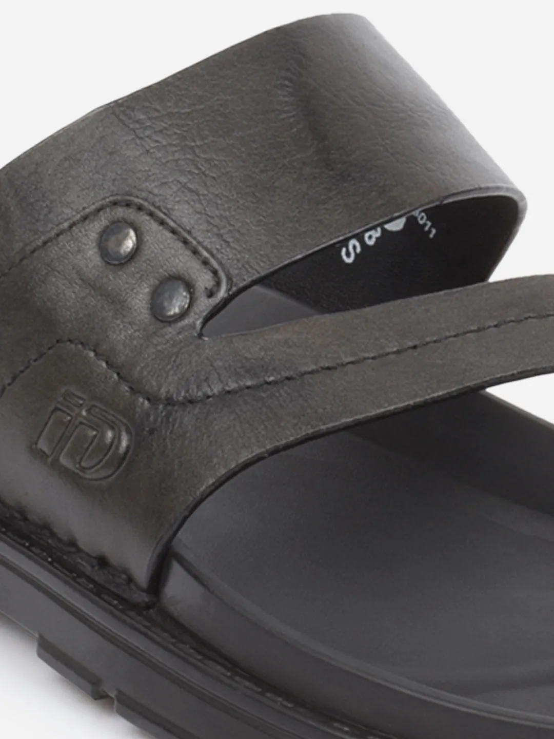 Men's Black Sandal (ID4246)