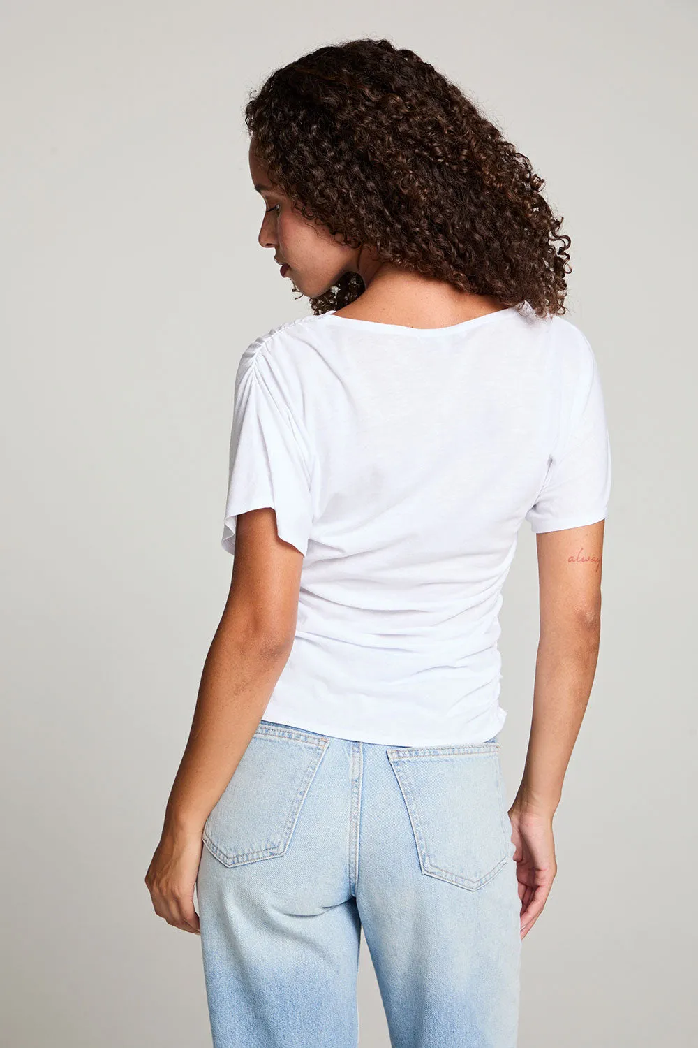 Mia White Tee