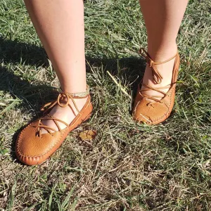 Moccasins For Big Kids and Teenagers, with Laces / Custom-Made