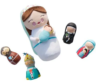 Mother Mary Plush Doll 10"