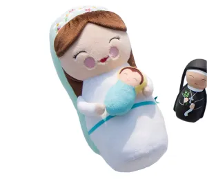 Mother Mary Plush Doll 10"