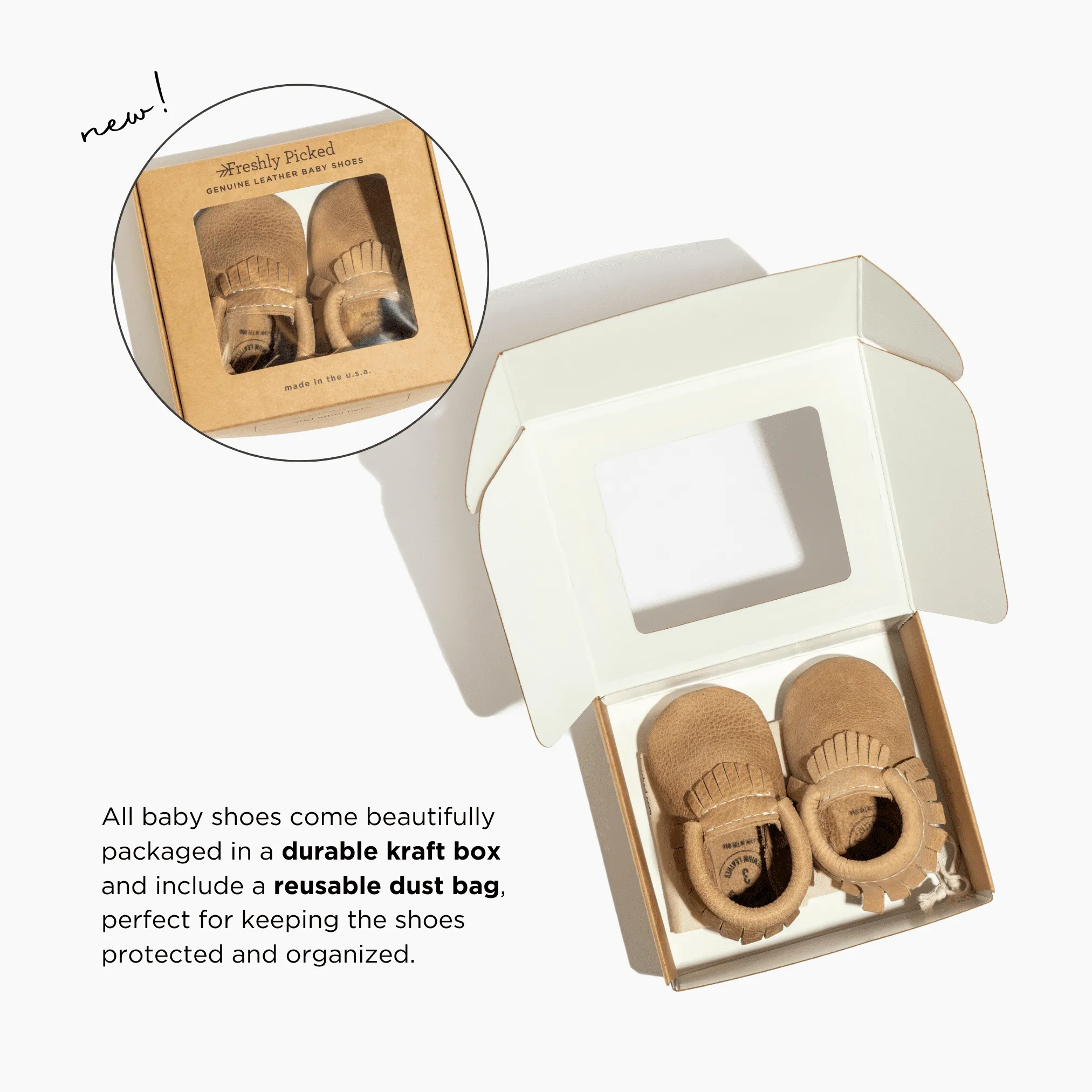 Newborn Bright White Mary Jane Baby Shoe