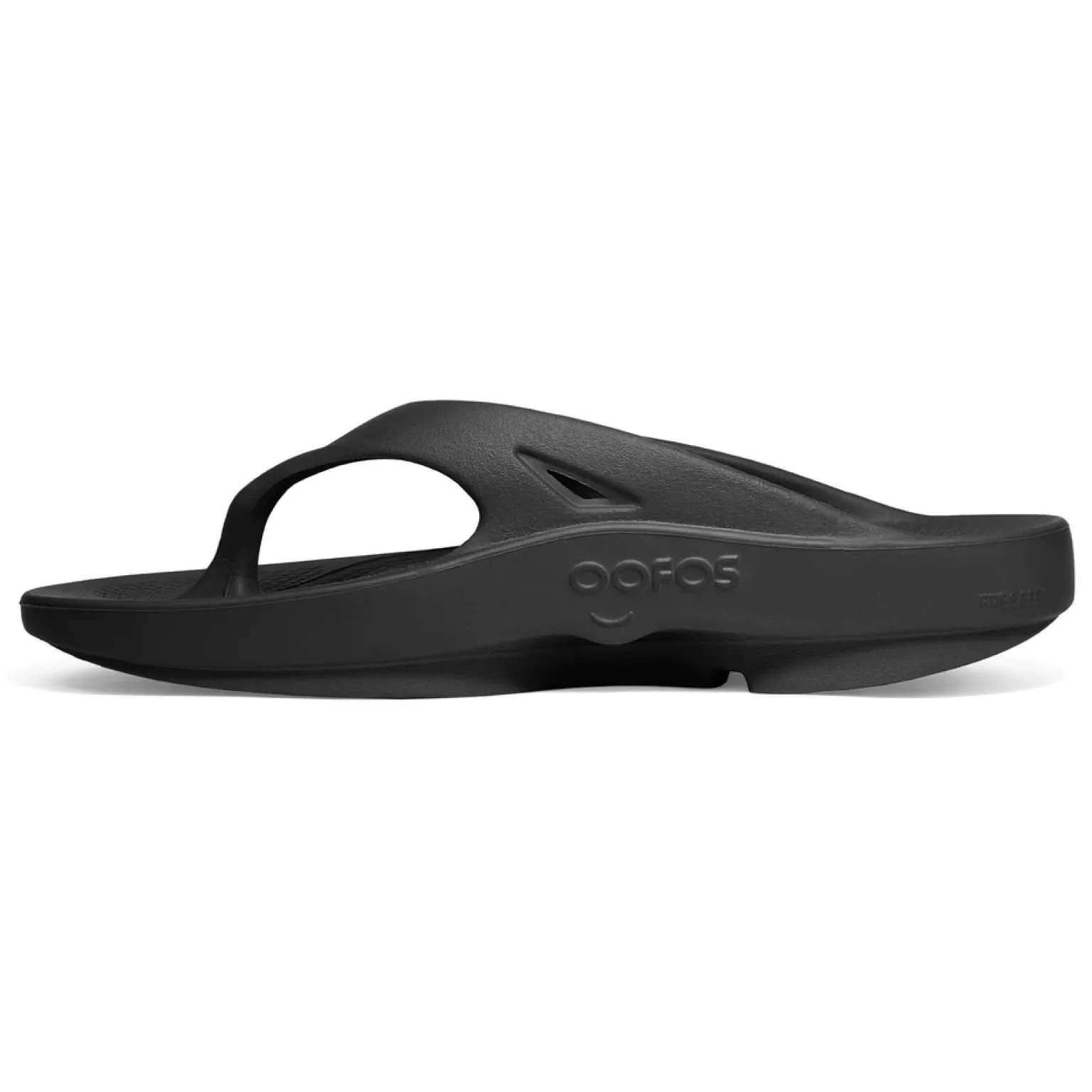 Oofos OOriginal Black Thong Sandal (Unisex)