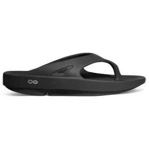 Oofos OOriginal Black Thong Sandal (Unisex)