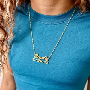 Ornate Heart Name Necklace
