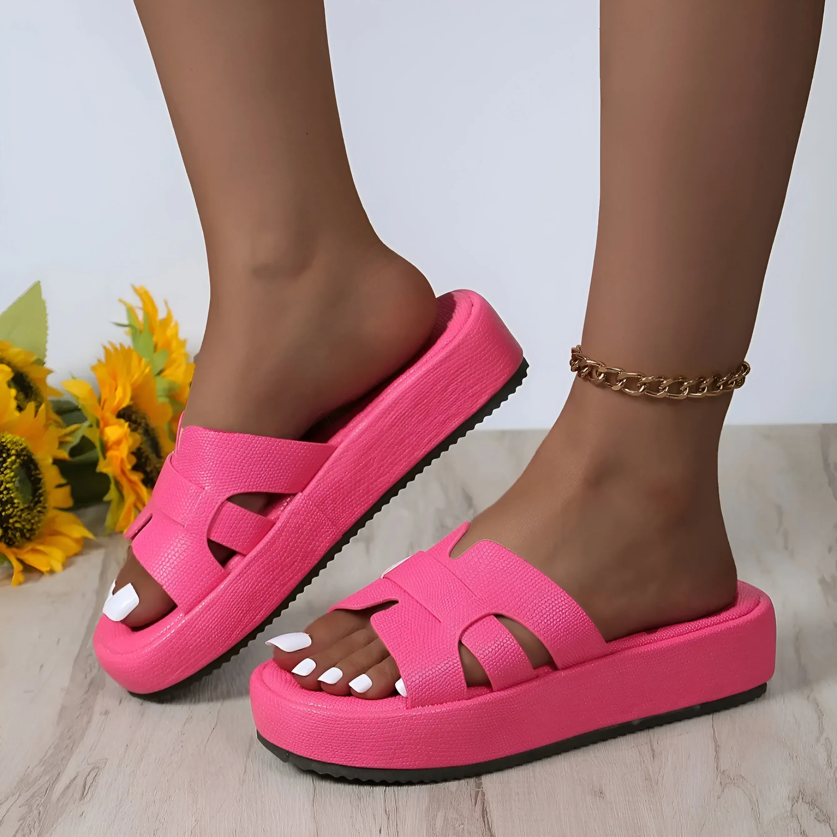 Orthopädischen Flip Flops - Glitzer-Sommer-Slippers für den Strand