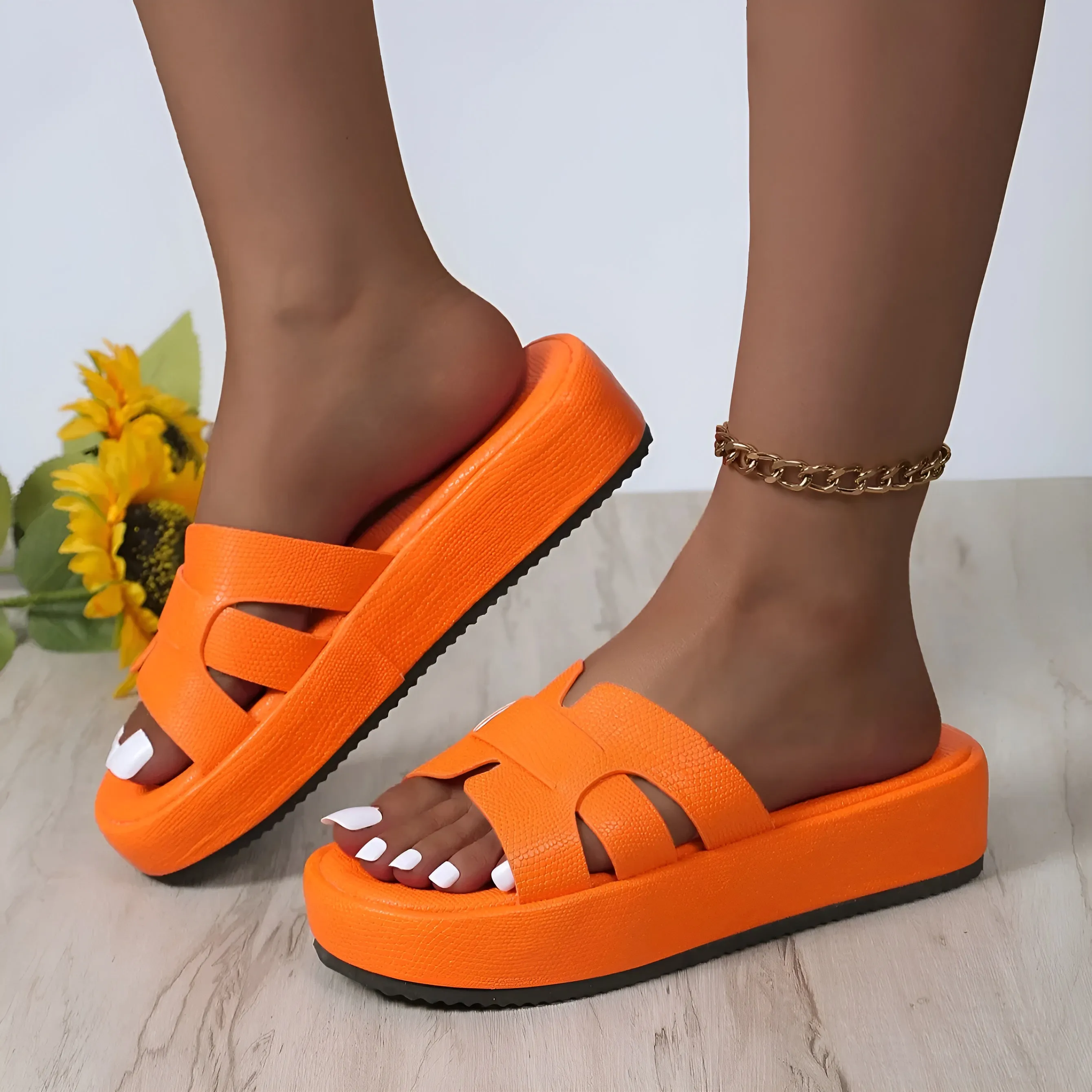 Orthopädischen Flip Flops - Glitzer-Sommer-Slippers für den Strand