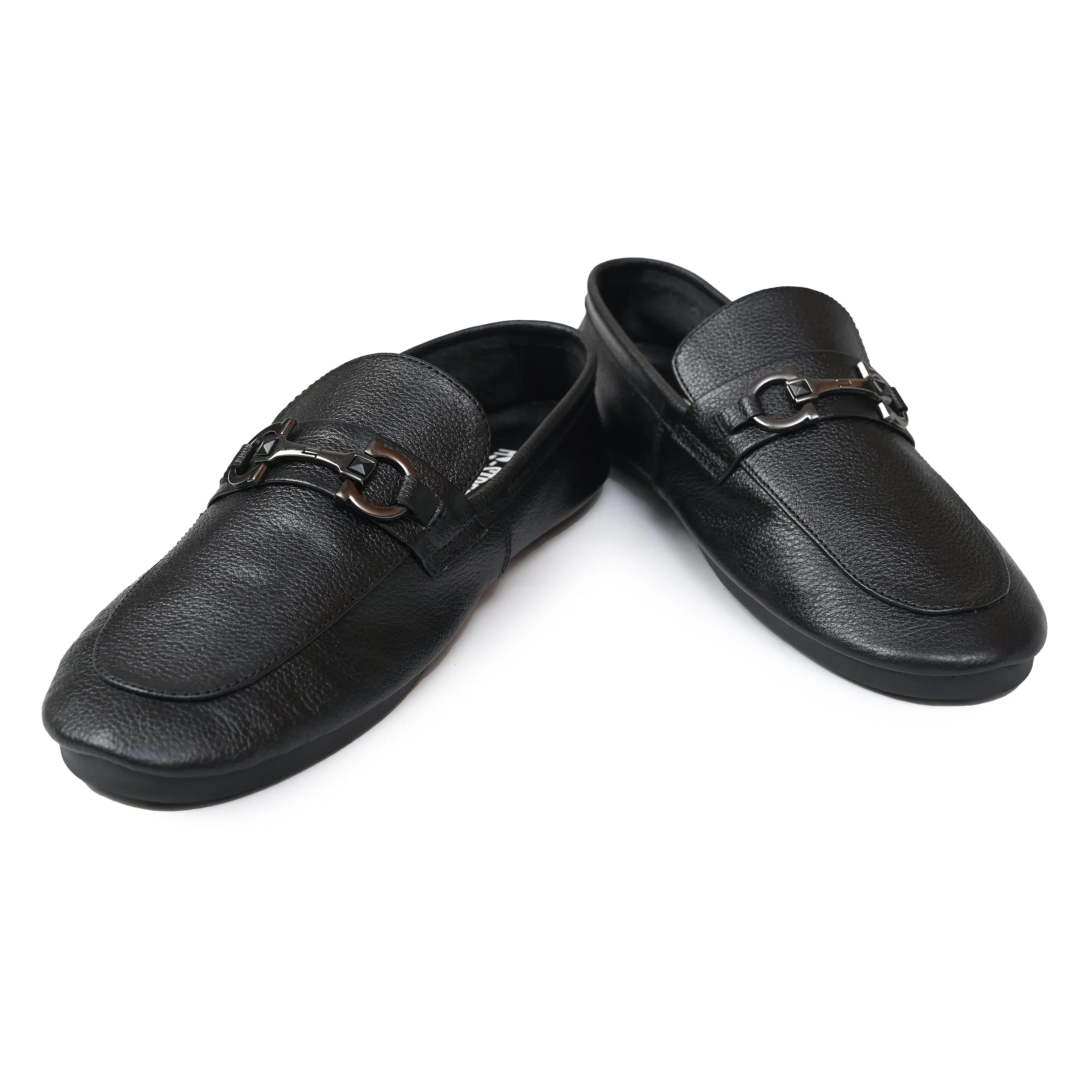 PEBBLE GRAIN SOFT MOCCASIN