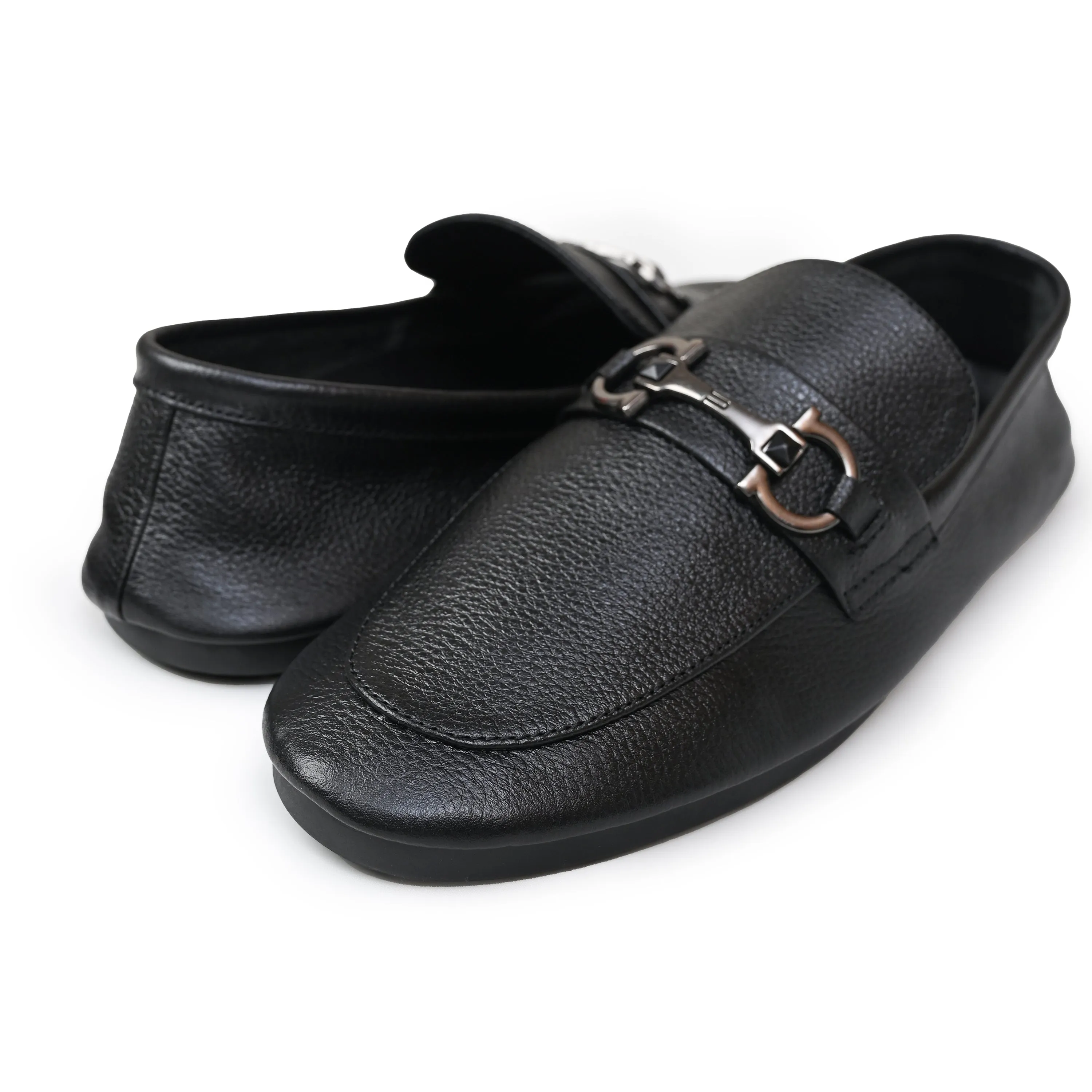 PEBBLE GRAIN SOFT MOCCASIN