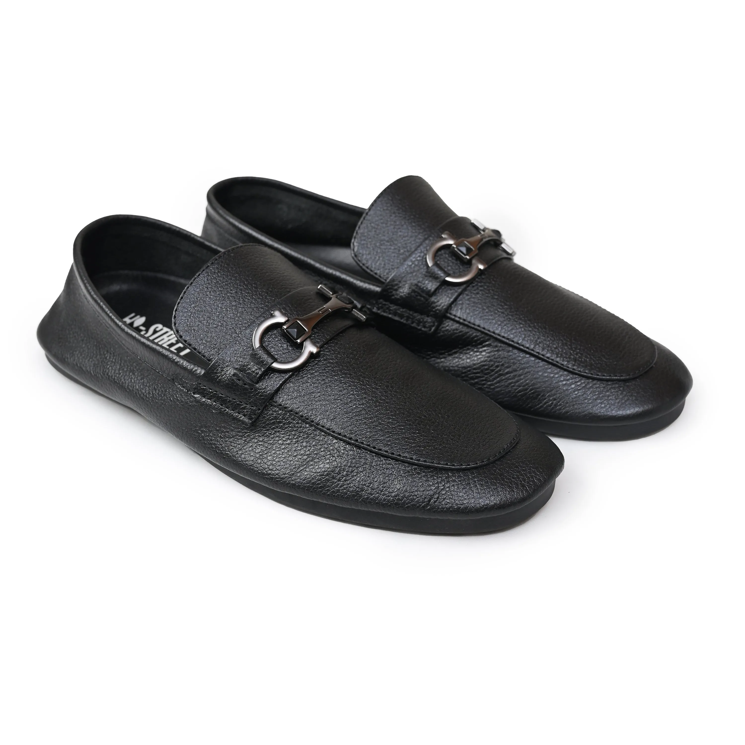PEBBLE GRAIN SOFT MOCCASIN
