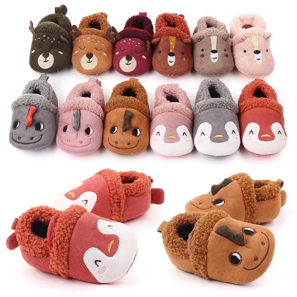 Plush Animals - Warm Animal Slippers For Toddlers And Babies