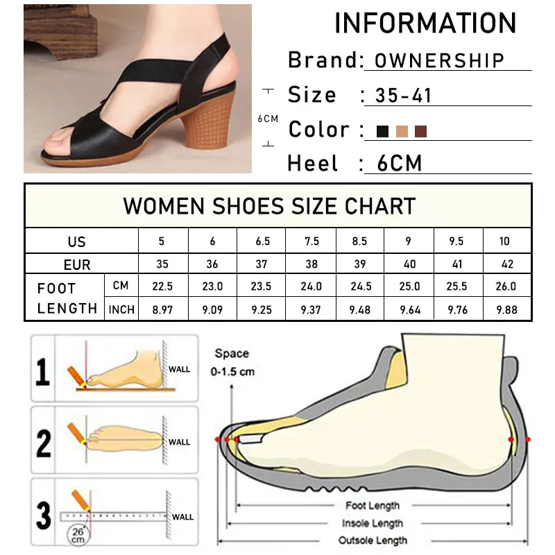 Pofulove Ankle Strap Sandals Peep Toe High Heels Rome Summer Thick Heel Comfortable Shoes Ladies Footwear