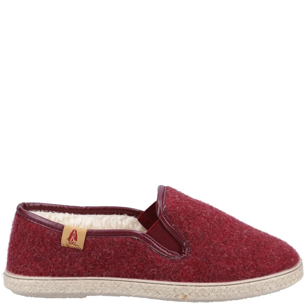 Red Recycled Cosy Slippers