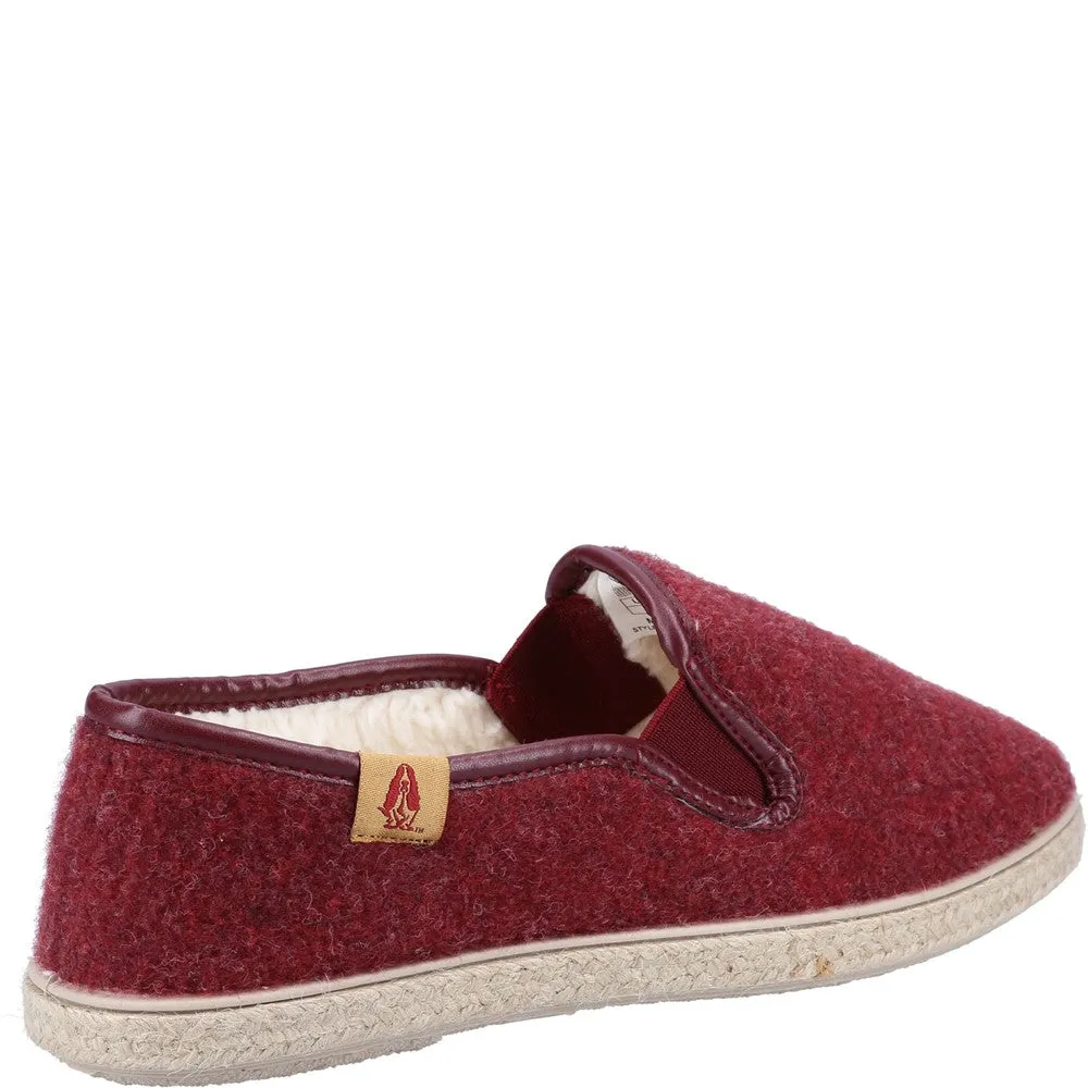 Red Recycled Cosy Slippers