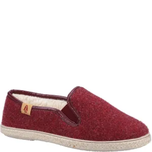 Red Recycled Cosy Slippers