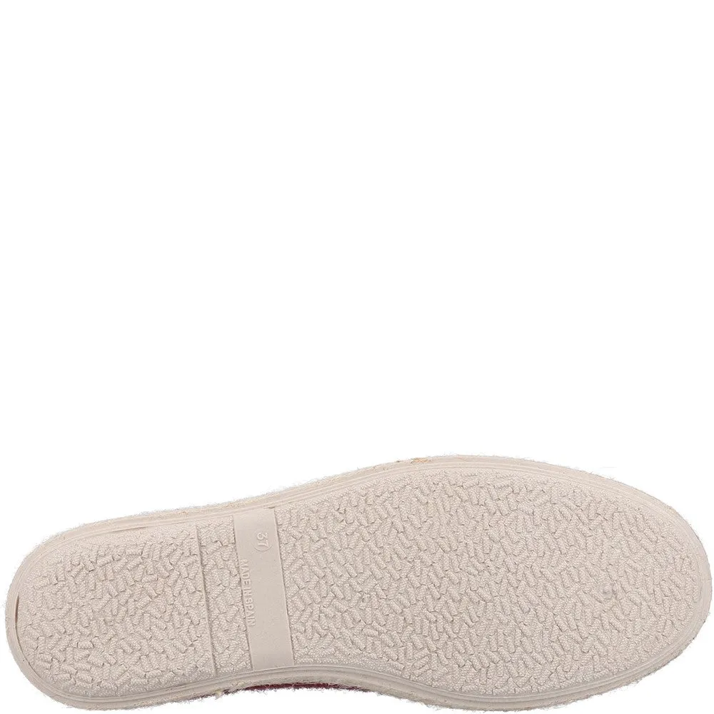 Red Recycled Cosy Slippers