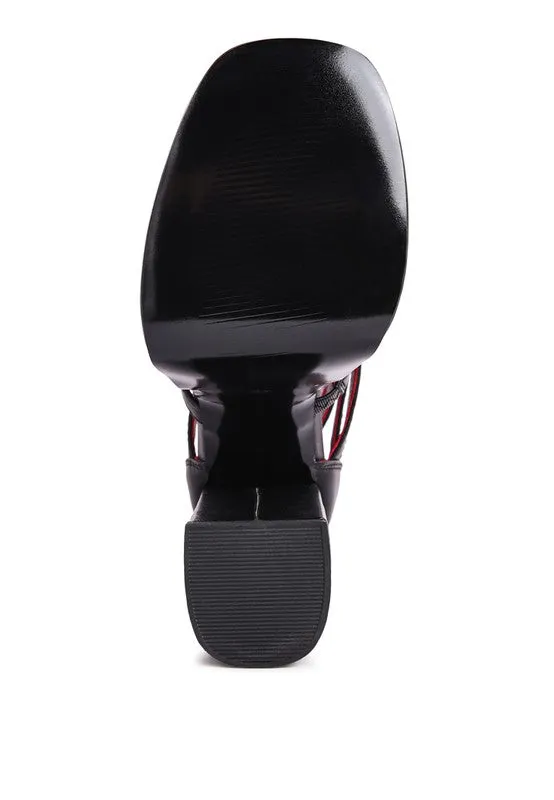 Rielle High Platfrom Cage Bootie Sandal For Women
