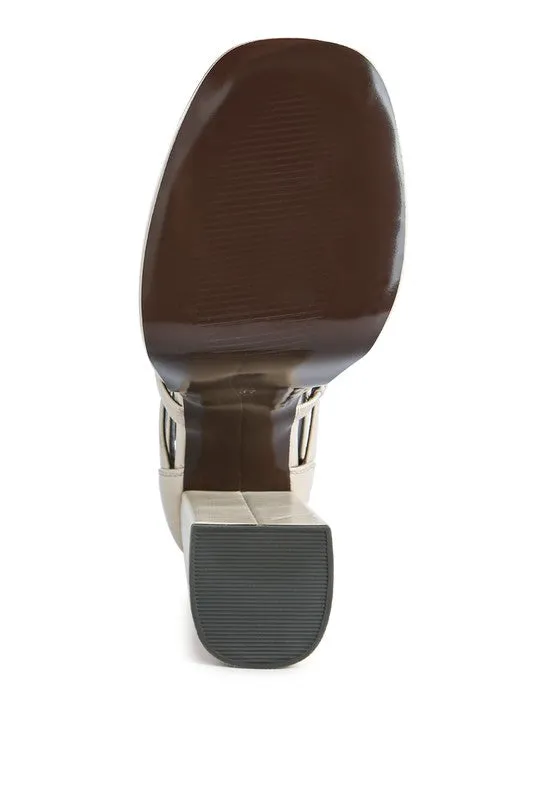 Rielle High Platfrom Cage Bootie Sandal For Women