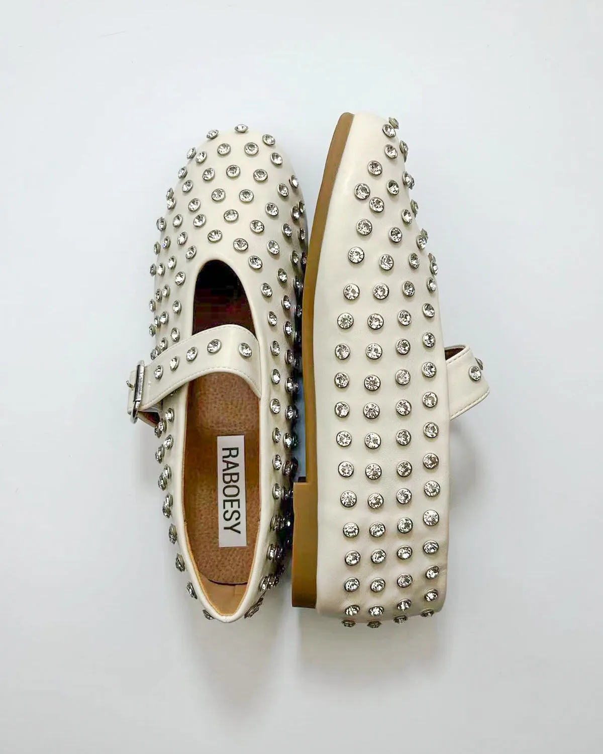 Round Toe Studs Mary Janes