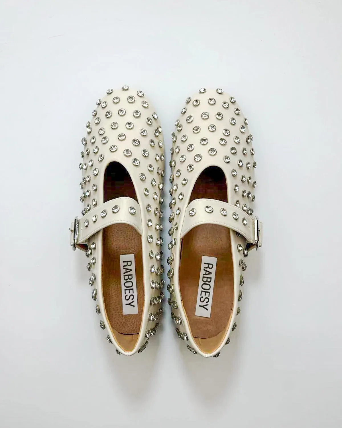 Round Toe Studs Mary Janes