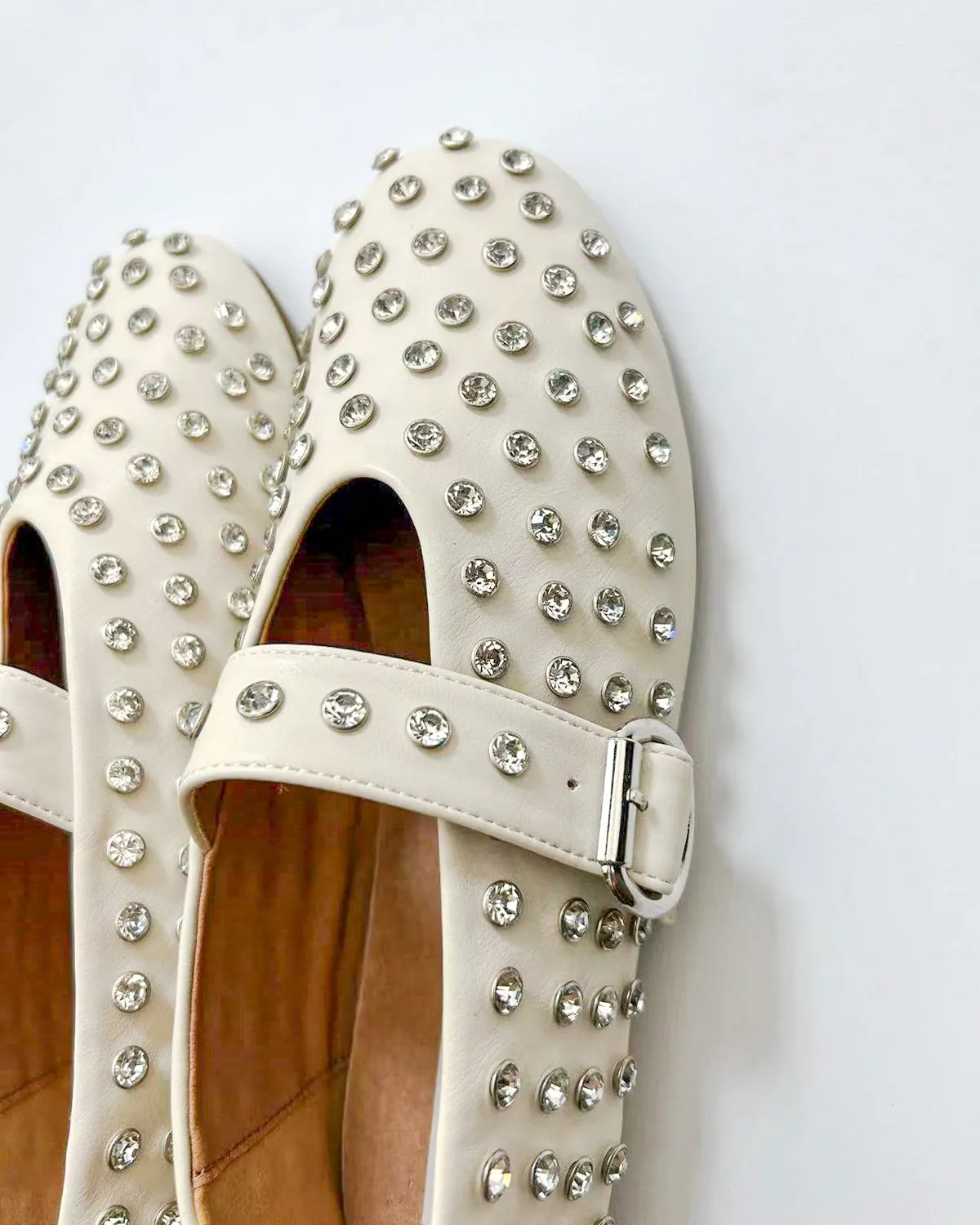 Round Toe Studs Mary Janes
