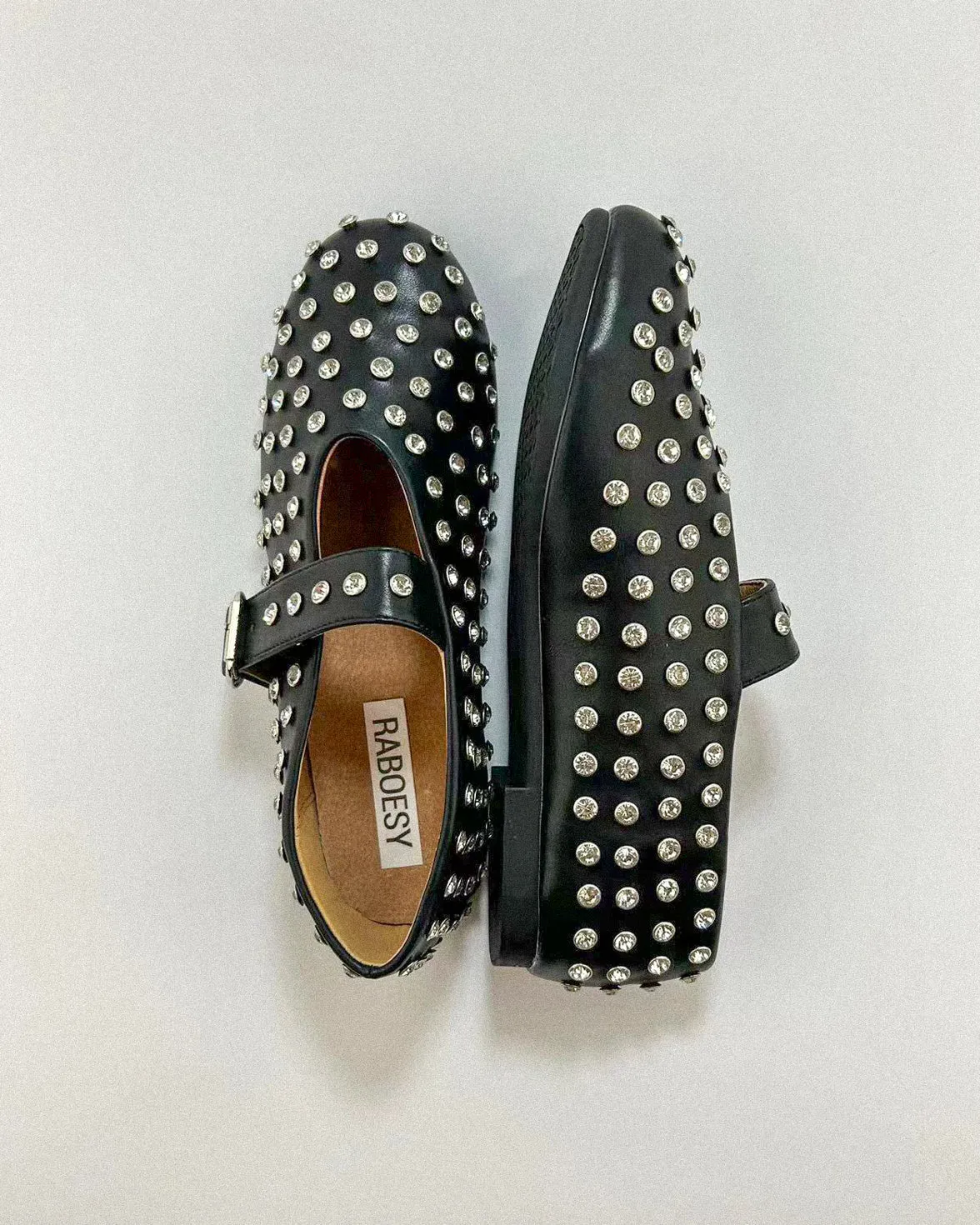 Round Toe Studs Mary Janes