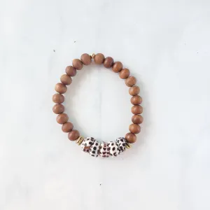 Sandal wood   Shell bracelet