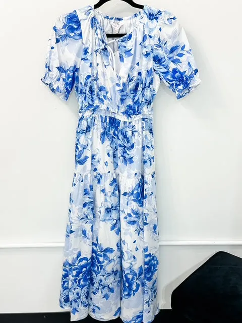 Sapphire Garden Maxi Dress