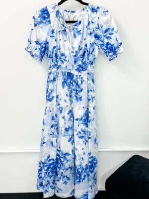 Sapphire Garden Maxi Dress